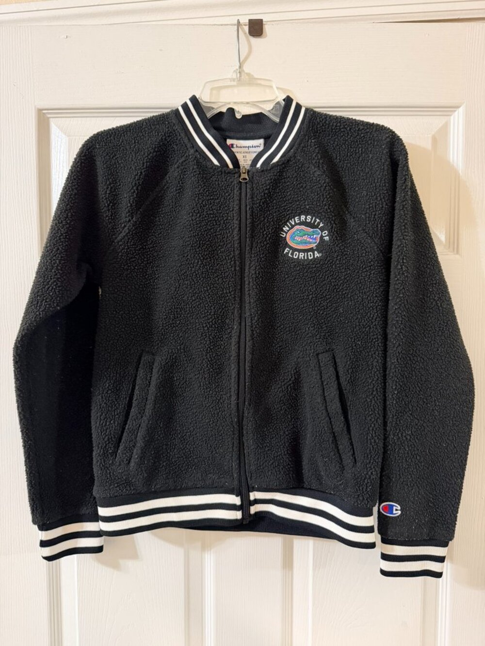 Champion University of Florida Gators Varsity Full Zip Jacket Black Women's XS
